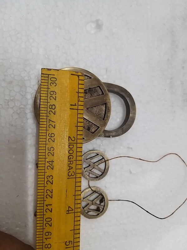 Working VOLKSWAGEN Texted Unique Brass Padlock With 2 Keys (3014)