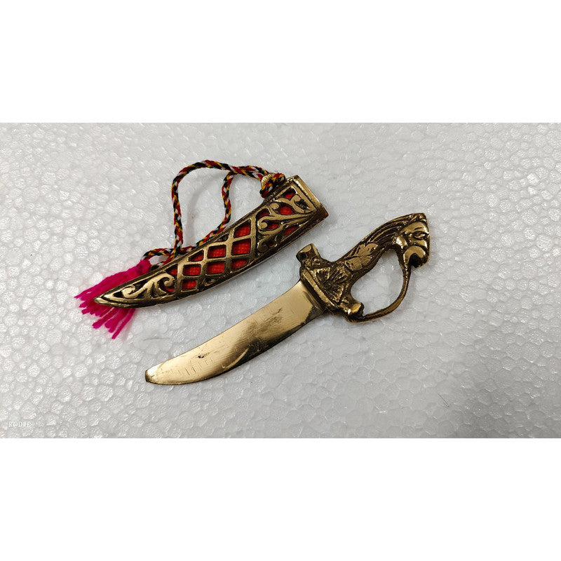Brass Princely Small Traditional Katar For Wedding (3492)