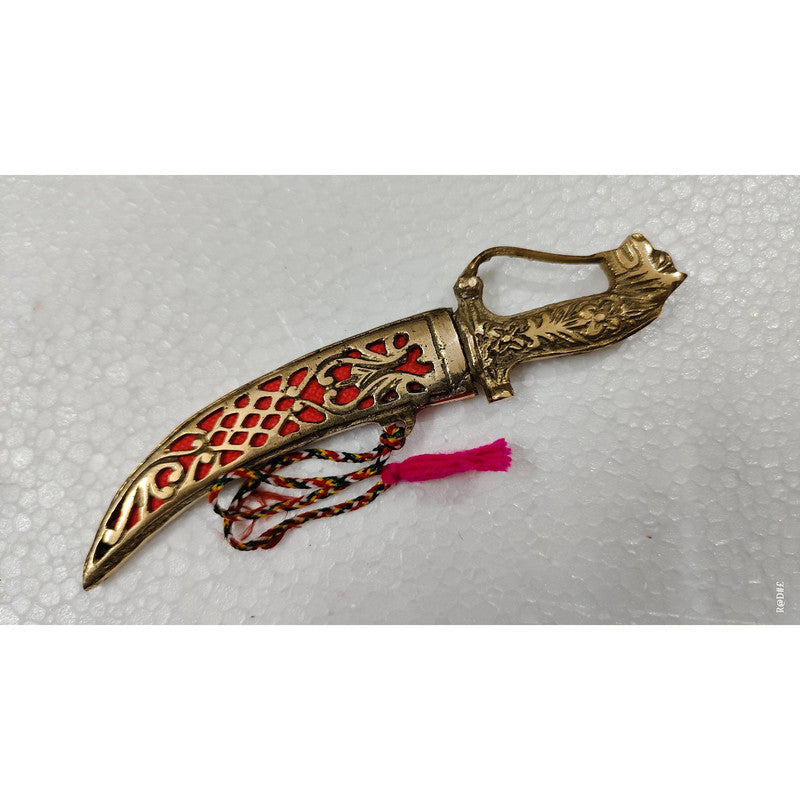 Brass Katar Talvar Dagger for Home Décor Functions Wedding (3494)