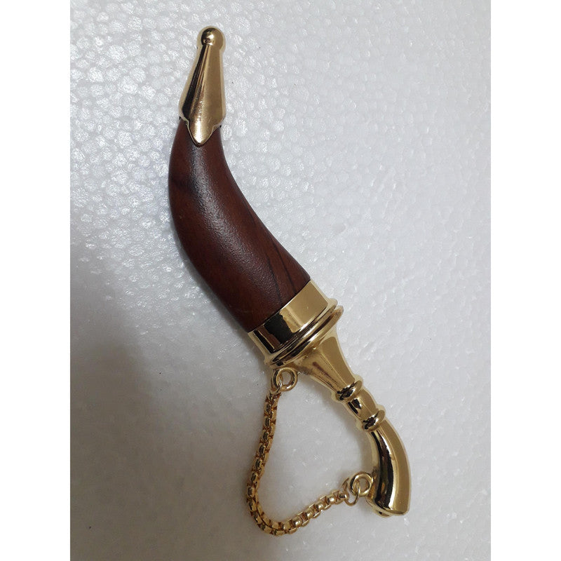 Stainless Steel Sikh Siri Sahib Taksali Singh Gold Plated (377)