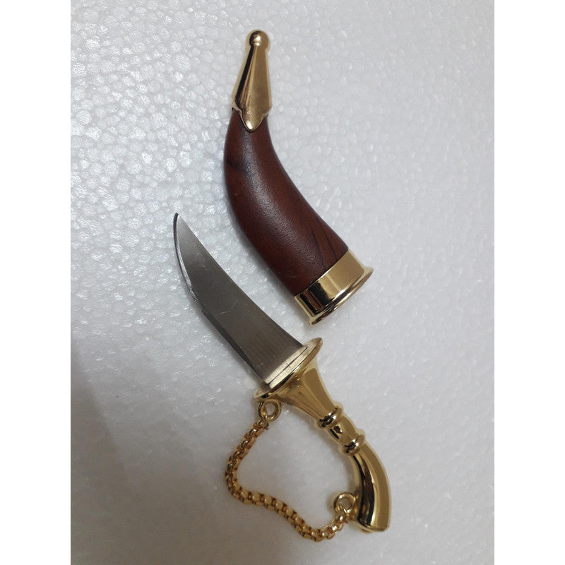 Stainless Steel Sikh Siri Sahib Taksali Singh Gold Plated (377)