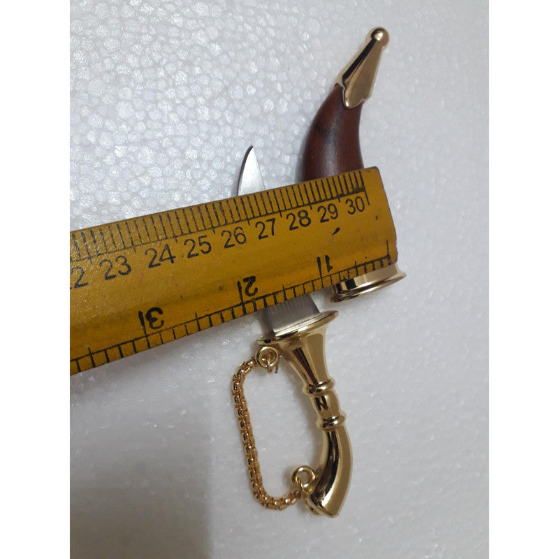 Stainless Steel Sikh Siri Sahib Taksali Singh Gold Plated (377)