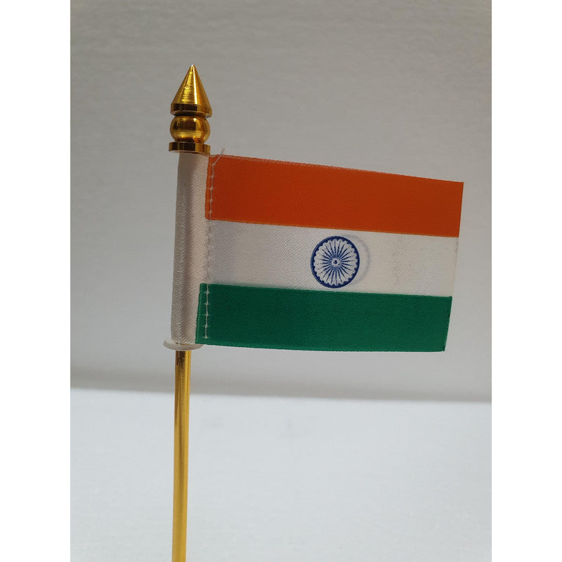 BRASS India National FLAG Memento Sculpture Home Office Desk Artwork Showpiece Rare  (3774)