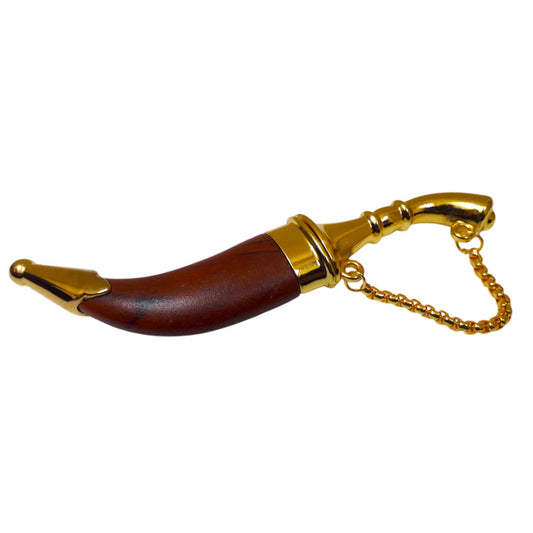 Stainless Steel Sikh Siri Sahib Taksali Singh Gold Plated (377)