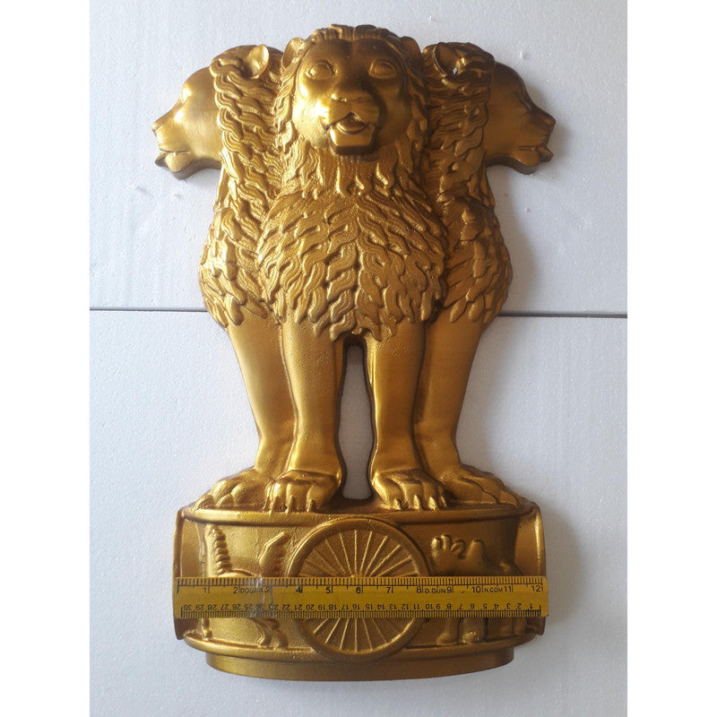 2 Feet LARGE Republic of INDIA Coat Of Arms Plaque - NATIONAL Emblem Ashok STAMBH (3781)