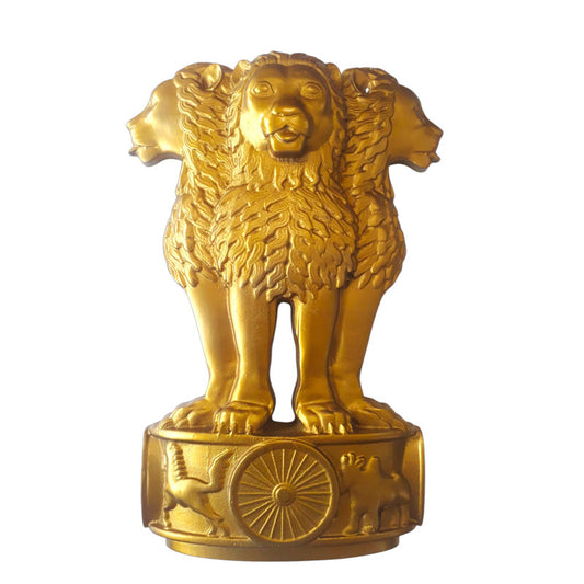 2 Feet LARGE Republic of INDIA Coat Of Arms Plaque - NATIONAL Emblem Ashok STAMBH (3781)
