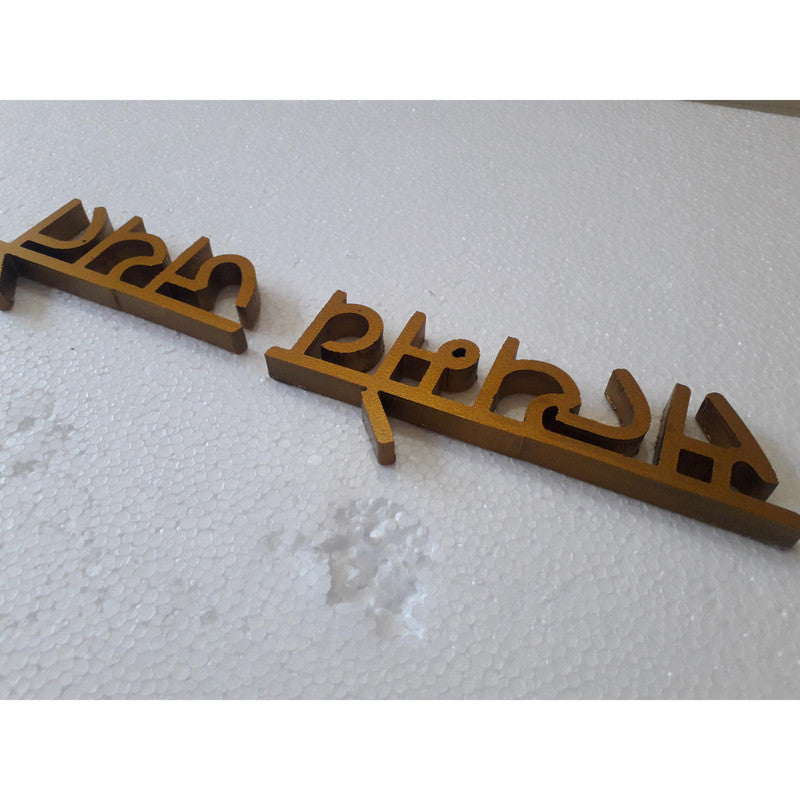 Indian SATY ME JAYTE Wall Letters - 1 Feet X 2.50 Inches - Solid (3796)