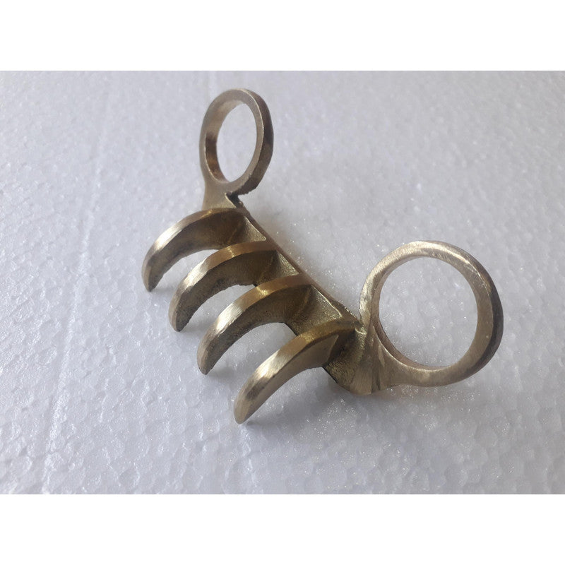Brass Bagh Nakh Vagh Nakh Maratha India Hand Forged Handmade (3799)