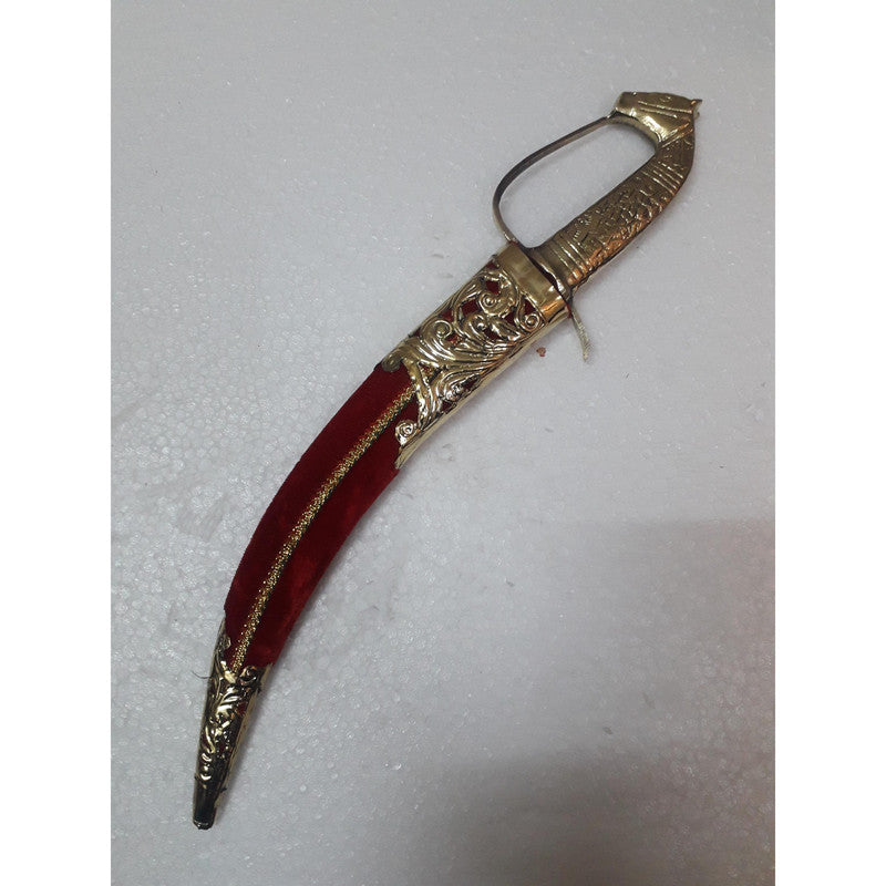 Brass Princely Small Traditional Katar for Wedding (3808)