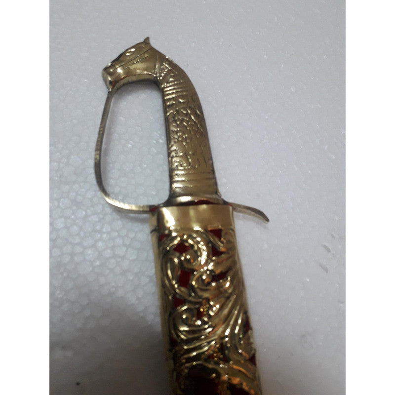Brass Princely Small Traditional Katar for Wedding (3808)