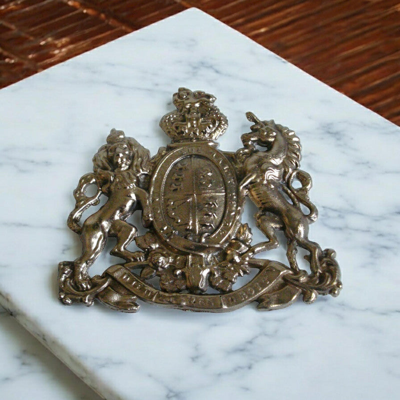 Brass Roayl  Style  Arms of the EAST INDIA Company - Coat of Arms (5125)
