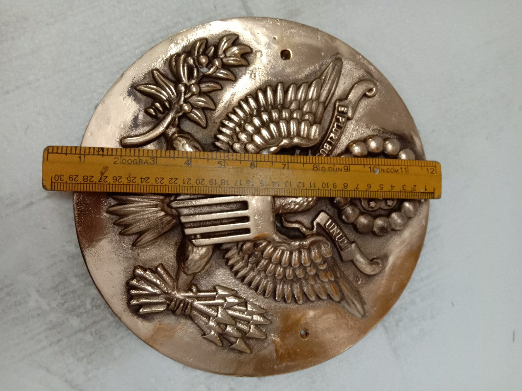 LARGE - US Army Plaque | 3D | 12" | Brass | United State Coat of Arms (5387)