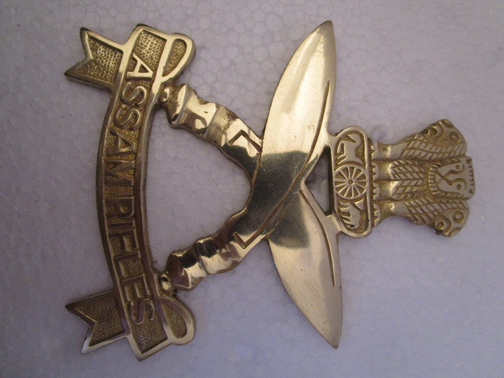 ASSAM RIFLES Indian Police Military Navy Air Force CAST Safe Plaque Plate Crests Badge (656)