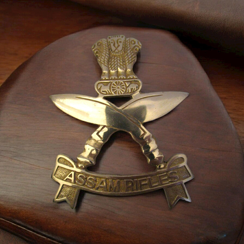 ASSAM RIFLES Indian Police Military Navy Air Force CAST Safe Plaque Plate Crests Badge (656)
