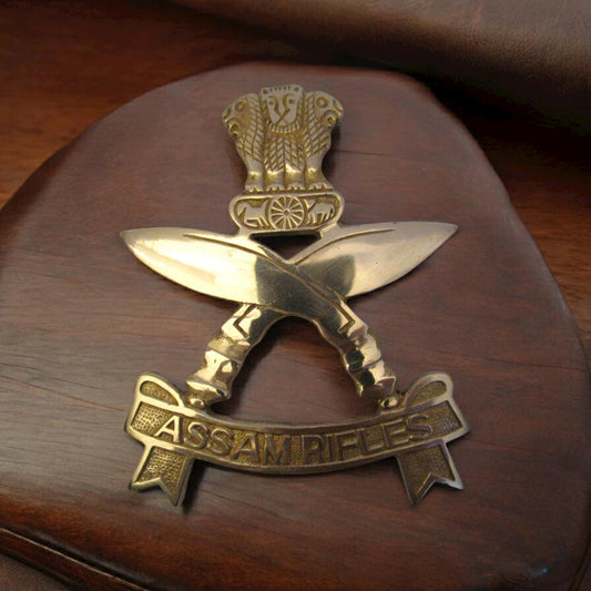 ASSAM RIFLES Indian Police Military Navy Air Force CAST Safe Plaque Plate Crests Badge (656)