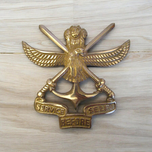 SERVICES BEFORE SELF Indian Police Military Navy Air Force CAST Safe Plaque Plate Crests Badge (661)