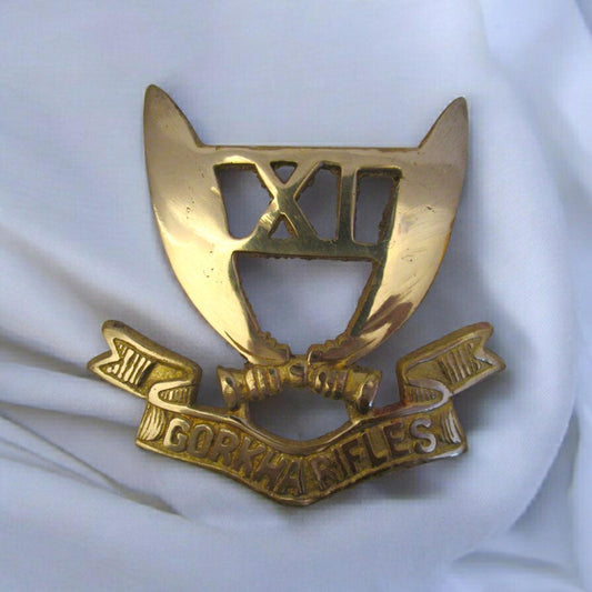 GORKHA RIFLES Indian Police Military Navy Air Force CAST Safe Plaque Plate Crests Badge (695)