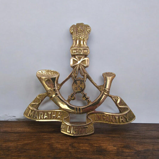 MARATHA LIGHT INFANTRY Indian Police Military Navy Air Force CAST Safe Plaque Plate Crests Badge (724)