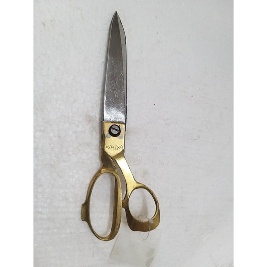 Heavy Duty Hard Funner Steel Scissors With Brass Handle 8" (961)