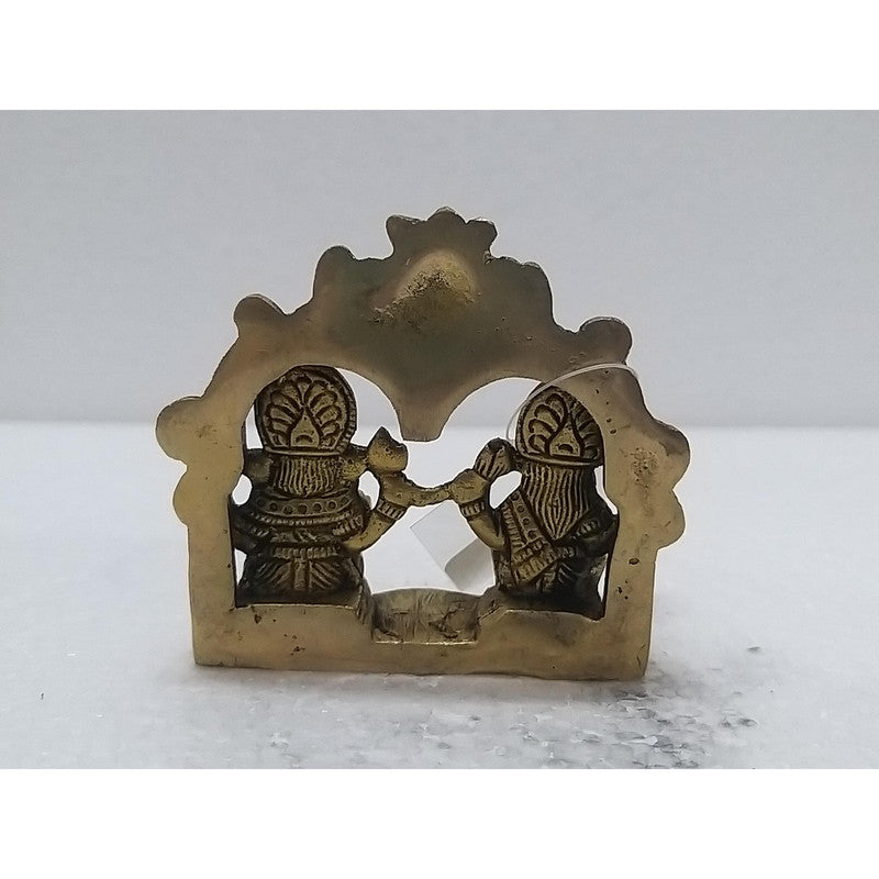 Goddess LAXMI with Lord Ganesha Statue Figurine | Brass | Home Decor (2004)