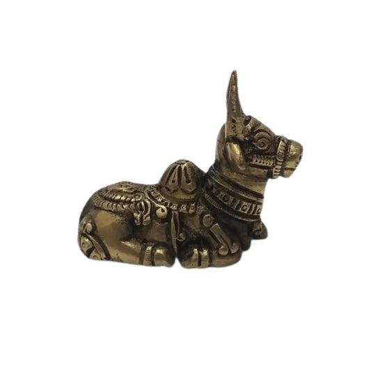Brass Nandi Statue | Mahadev Nandi | Puja Worship Home Decor (2015)